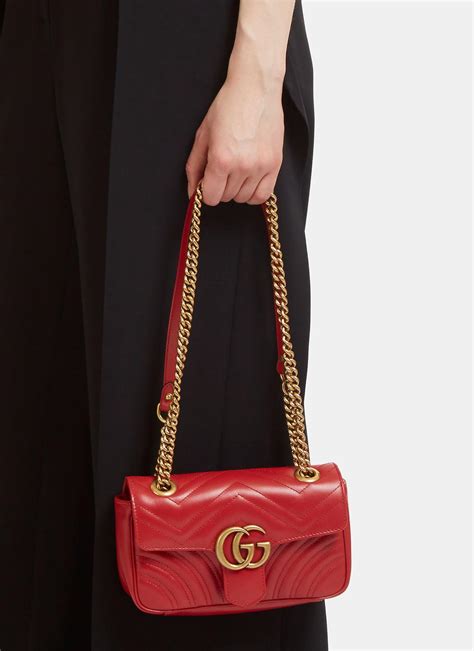 gucci marmont rossa mini|gucci marmont small shoulder bag.